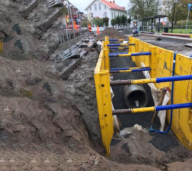 Double Slide Rail-system for rørarbeid