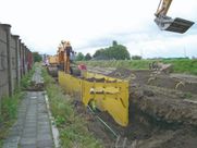 Drag Box-system i bruk med gravemaskiner rundt